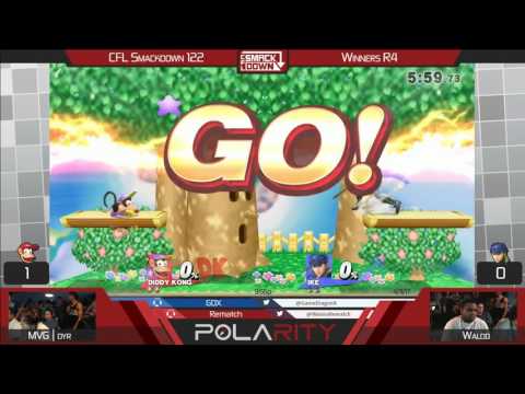 CFL Smackdown 122 WiiU - MVG | Dyr (Diddy Kong) vs Waldo (Ike) - Winners R4
