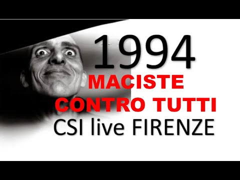 08 CSI MACISTE CONTRO TUTTI  MALEDIRAI MIX LIVE Palasport FIRENZE 1994 audio mixer CAM PAL