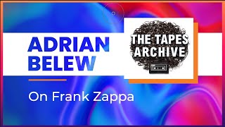 Adrian Belew on Frank Zappa and why he left Zappa&#39;s band | Short Clip