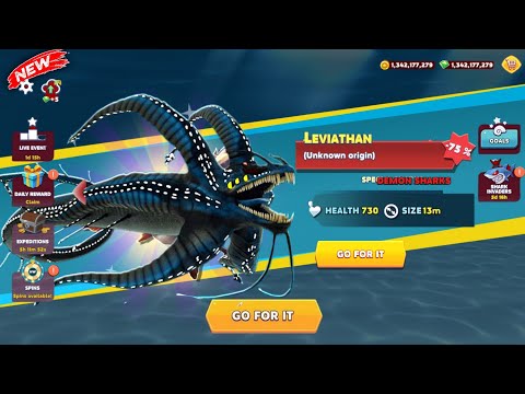 Gargantuan Leviathan UNLOCKED! Ultimate Rampage Gameplay 🦈 | Hungry Shark Evolution