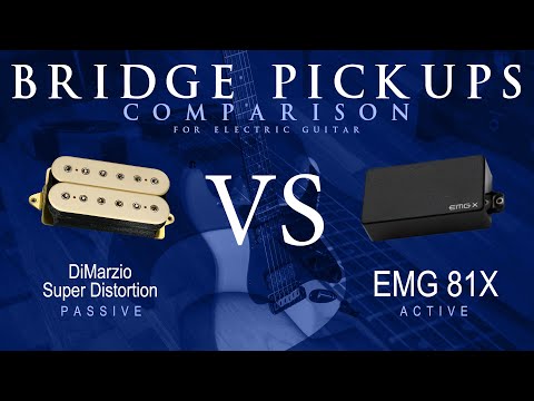 DiMarzio SUPER DISTORTION vs EMG 81X - Bridge Guitar Pickup Comparison Tone Demo