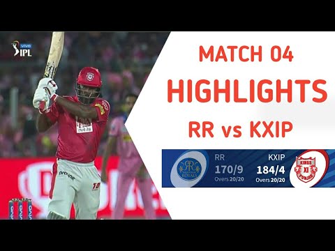 IPL 2019 : 4th Match - RR vs KXIP Full Match Highlights | IPL 2019 Rajasthan Royals vs Punjab HIGHLI