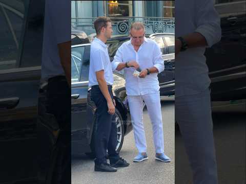 Boss giving his boy a money to take a coffee #billionaire #fashion #luxury #fyp  #foryou