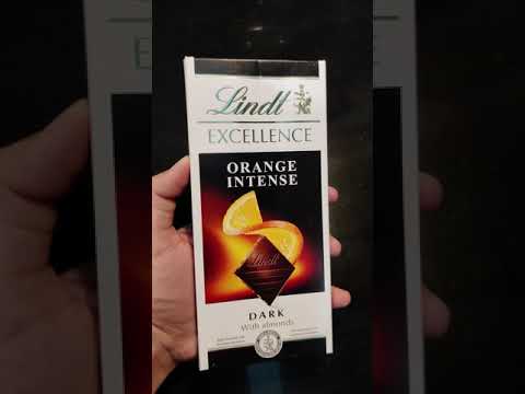 🇨🇭 INTERNATIONAL SNACKS SERIES🇨🇭LINDT EXCELLENT ORANGE DARK CHOCOLATE
