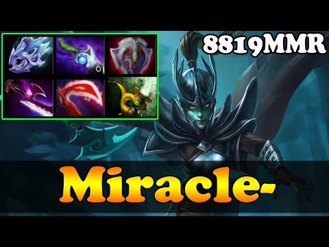 Dota 2 - Miracle-  8819 MMR Plays Phantom Assassin With Pipe, Silver Edge And Vanguard