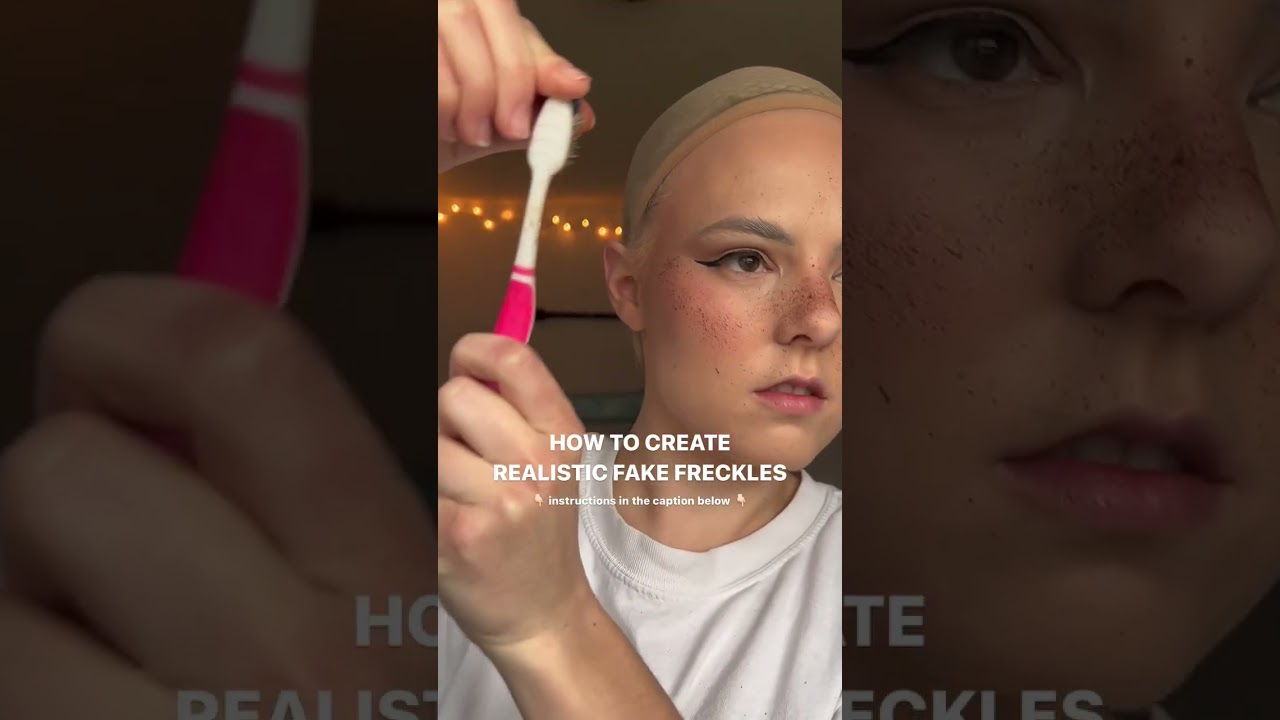 HOW TO CREATE REALISTIC FAKE FRECKLES