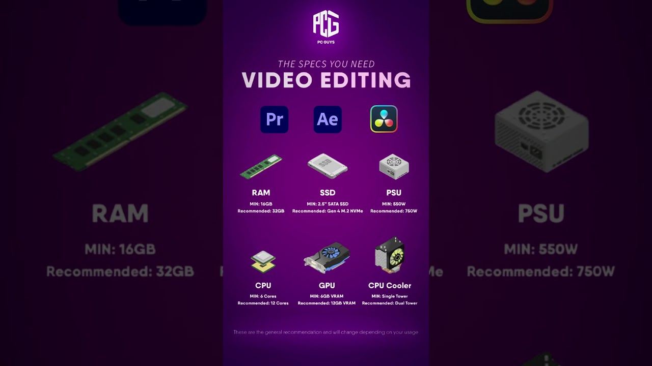 🎞️ Building a PC for Video Editing?