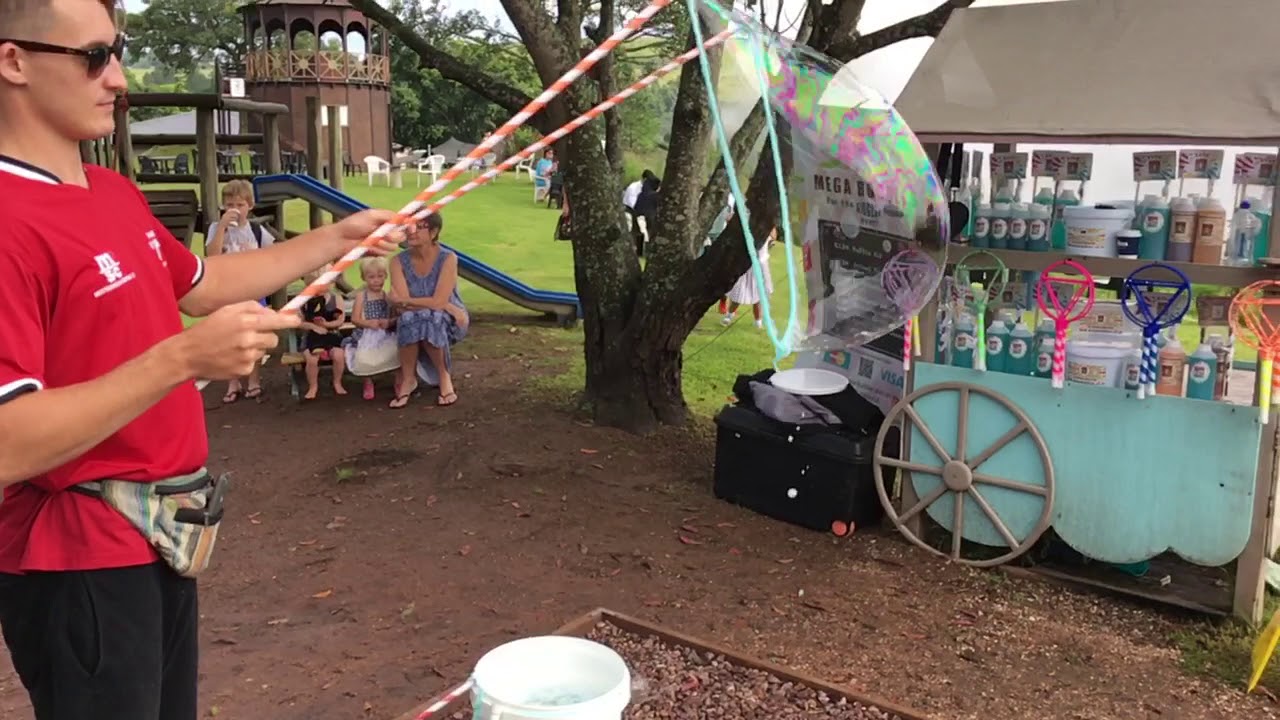 Bubble Fun at the Market