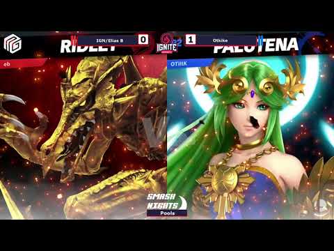 Smash Nights #29 - IGN | EliasB (Mario, Ridley) vs OTKike (Palutena) - Pools