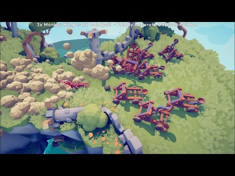 3x Monkey King vs Every Units or Gods - Totally Accurate Battle Simulator