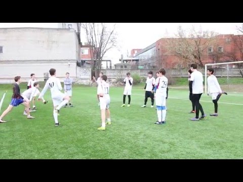 Riga united U-17 boys warm up section