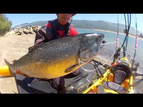 California Coast Monster Kayak King Salmon fishing