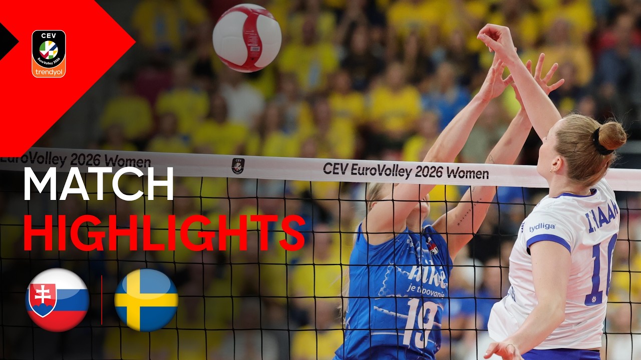 Highlights | SLOVAKIA vs. SWEDEN | CEV Trendyol Eurovolley 2026 | Women