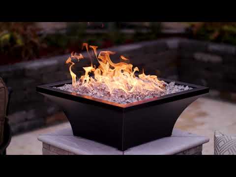 Lakeview Outdoor Designs Lavelle Square High-Rise Column Fire Bowl - Oil Rubbed Bronze
