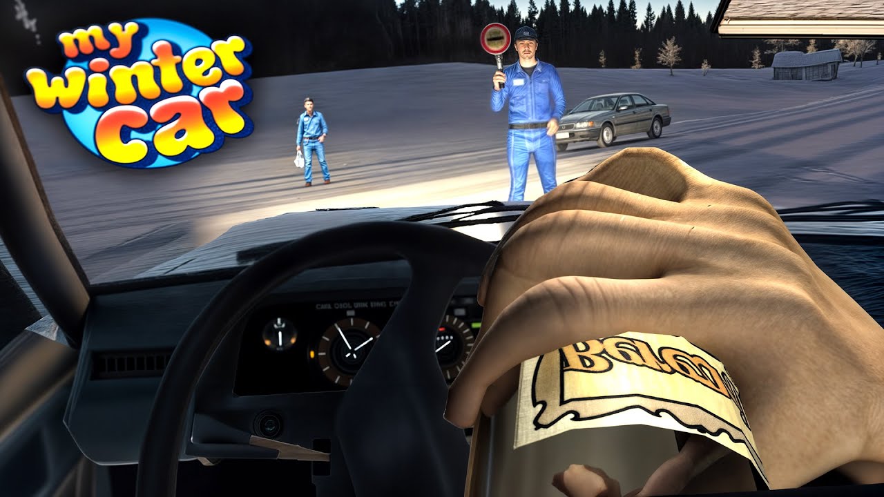 Impressionei o Policial, Tomei PINGA e Quase MORRI! - My Winter Car #5