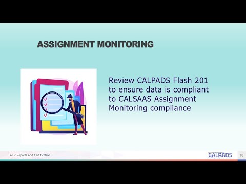 25/26 Fall 2 Reporting & Certification - Module H - Assignment Monitoring