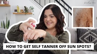HOW TO GET SELF TANNER OFF SUN SPOTS | TIPS + TRIPS BY A PRO SPRAY TAN ARTIST