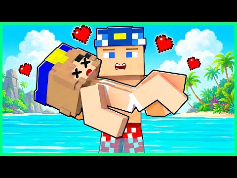 COMMISSIONER KEREM RESCUES POLICE OFFICER ASLI FROM DROWNING! ❤️ - Minecraft RICH AND POOR LIFE