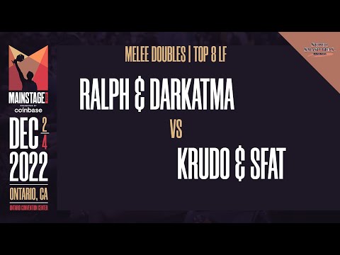 Ralph / Darkatma vs Krudo / SFAT - Melee Doubles Top 8 Losers Final  - Mainstage 2022