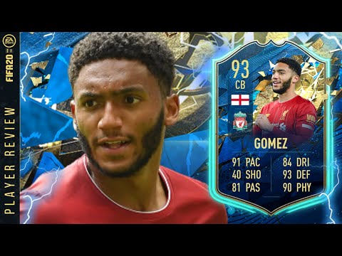 INSANE CARD! 93 TOTSSF JOE GOMEZ PLAYER REVIEW! FIFA 20 Ultimate Team