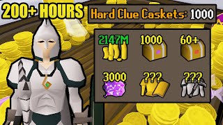 I Opened 1000 Hard Clue Caskets (Multiple Mega Rares) | UIM Collection Log (#51) [OSRS]