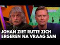 Johan ziet blik van Rutte na vraag Sam: 'Hij zit zich te ergeren' | VANDAAG INSIDE