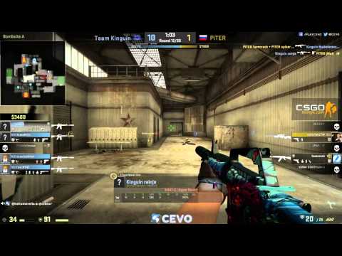 Team Kinguin vs. PiTER (CEVO-P Placement Tournament CS:GO Season 8) - Helium & Launders