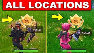 all secret battle star locations fortnite season 4 challenges free tier - fortnite week 9 free tier location