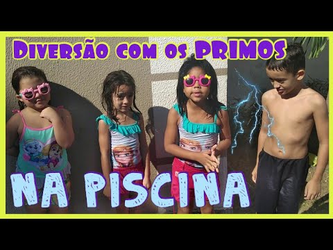 DIVERSÃO COM OS PRIMOS NA PISCINA - VITÓRIA E ANABÊ