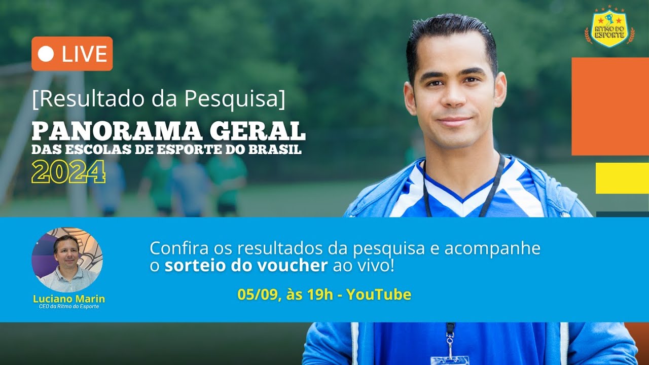 Live Panorama Geral das Escolas de Esporte no Brasil | Ritmo do Esporte