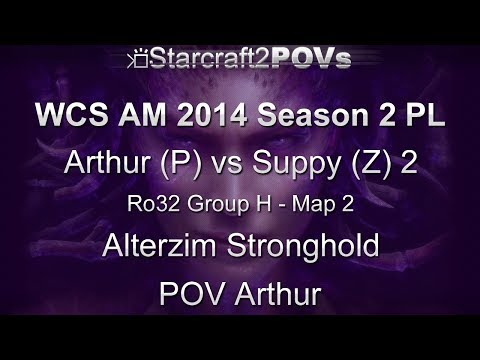 SC2 HotS - WCS AM 2014 S2 PL - Arthur vs Suppy 2 - Ro32 Group H - Map 2 - Alterzim - Arthur