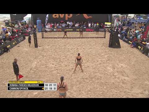 AVP Chicago Open | Cannon/Sponcil vs. Humana-Paredes/Wilkerson | Court 1 | Gold Series