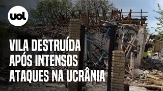 Videos da guerra na Ucrânia: vila tem casas destruídas e tanques abandonados após ataques