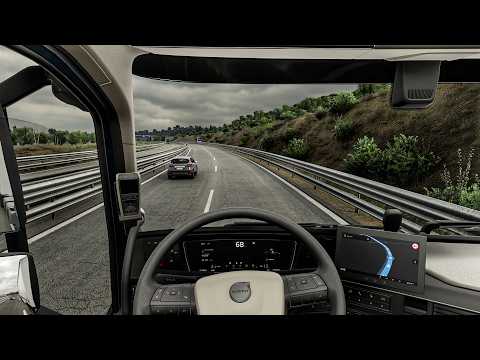 4K Realistic Ultra Graphics | Euro Truck Simulator 2 Snowymoon Mod Full Gameplay