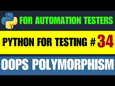 Python For Testers 34 Polymorphism