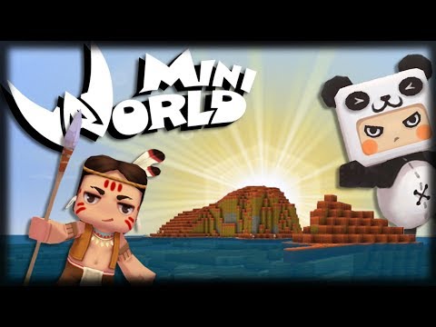 A DESCOBERTA DA ILHA VERMELHA E MISTÉRIOS!! - Mini World: Block Art