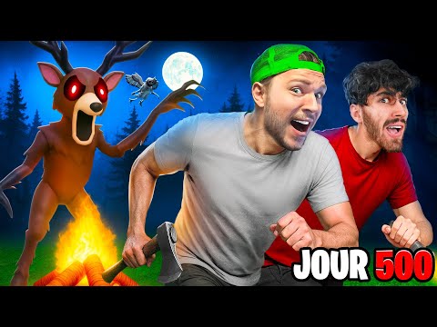 We Survived 500 Nights in the Forest! (Roblox)