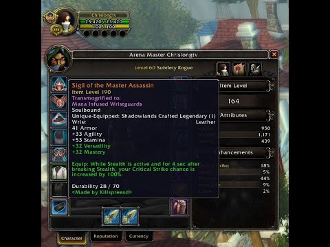 Shadowlands kyrian sub rogue 1 shot macros