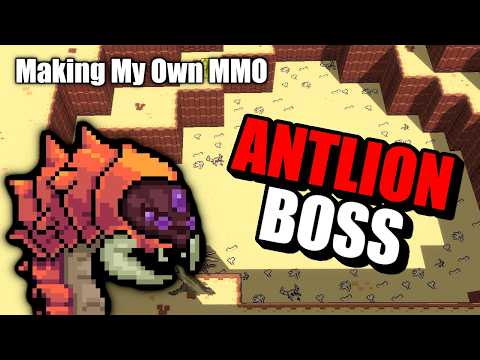 Making A New Antlion Boss for My Game: Noia Online : Indie dev MMO devlog