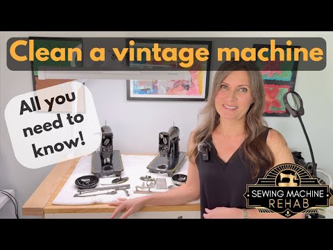 How to clean an old sewing machine - In depth Singer 99 Restoration - Works for any vintage machine!