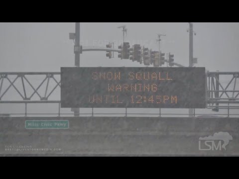 10-19-2020 Des Moines, Iowa - Snow Squall Warning