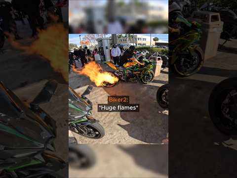 Motorcycle Exhaust Starts Throwing Fire 😱🔥