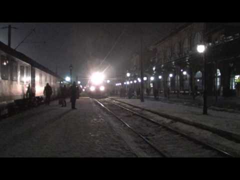 Locomotiva EA001 intra cu spaima in Suceava cu IR1834 Timisoara Nord - Iasi - 13.01.2017
