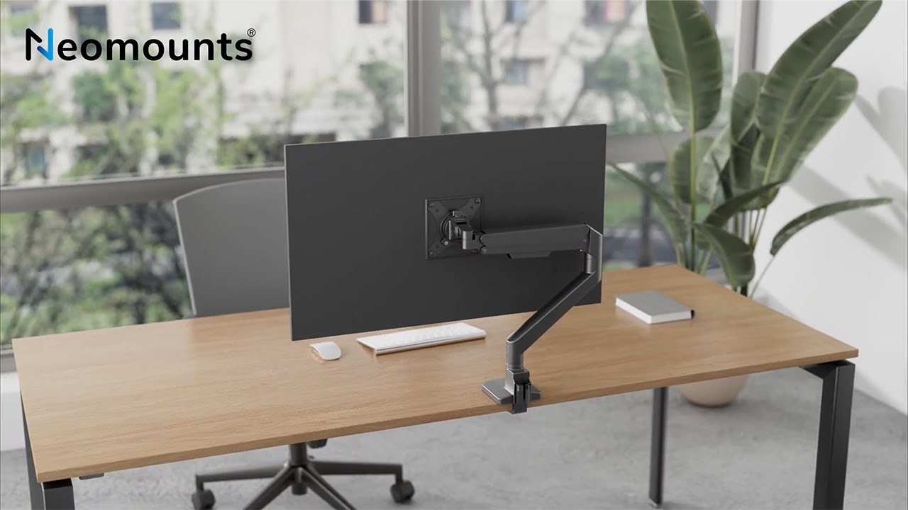 Neomounts DS70-250BL1 Brazo de monitor 17-35 - resorte de gas - Topfix - Tope-a-180°