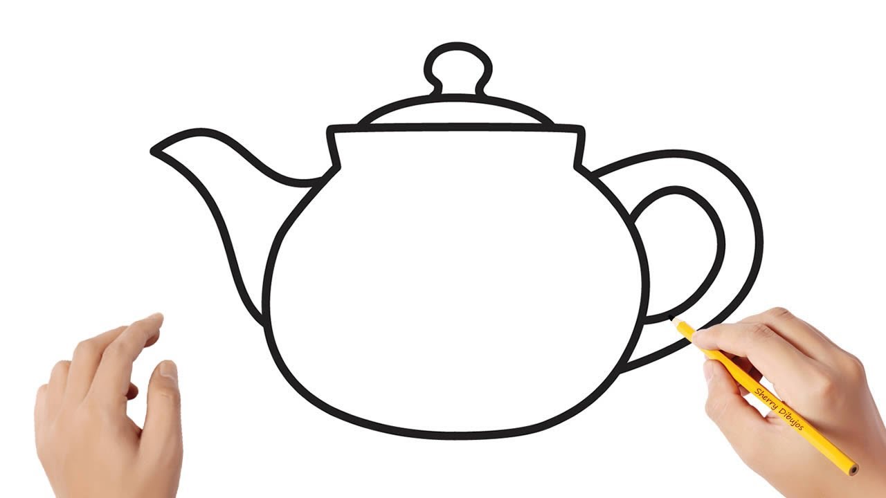 Cómo dibujar un tetera | Dibujos sencillos
