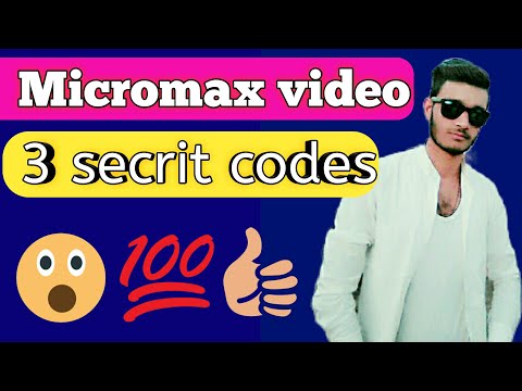 Micromax video 3 secrit codes  // Micromax secret codes