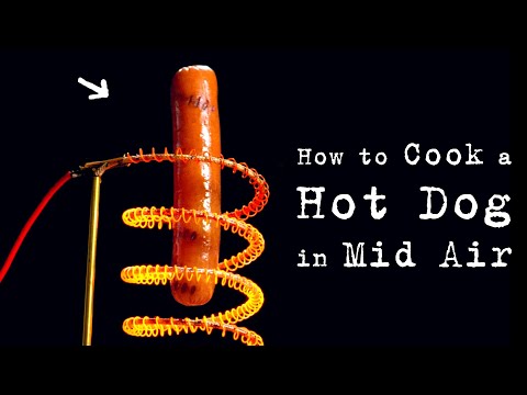 Scientist Wanted To Try To Cook A Levitating Hot Dog. This Is How He Pulled It Off