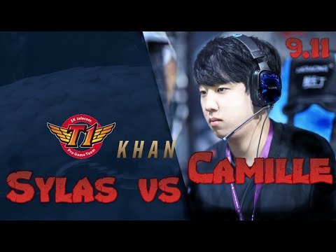SKT Khan - Sylas vs Camille Mid - LoL Season 9 KR Ranked | League Of Legends
