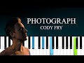 Cody Fry - Photograph  (Piano tutorial)