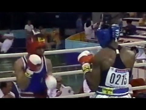 Бокс Артур Джонсон-Андреа Маннаи Arthur Johnson Andrea Mannai Олимпиада 1988 51 кг